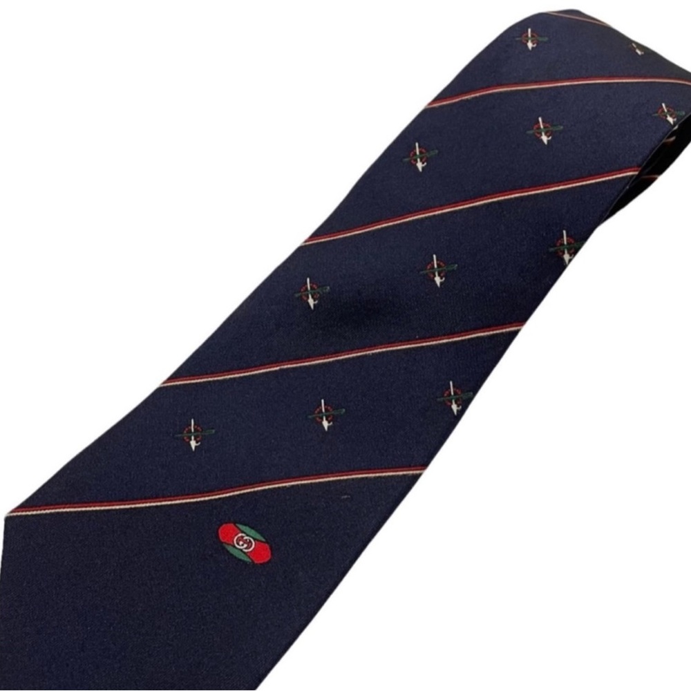 SOLD! Gucci GG Logo Silk Tie